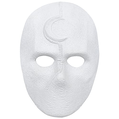 SINSEN Ritter Cosplay Maske Superheld Kostüm Requisiten Mond Latex Helm Halloween Zubehör für Erwachsene (A) von SINSEN