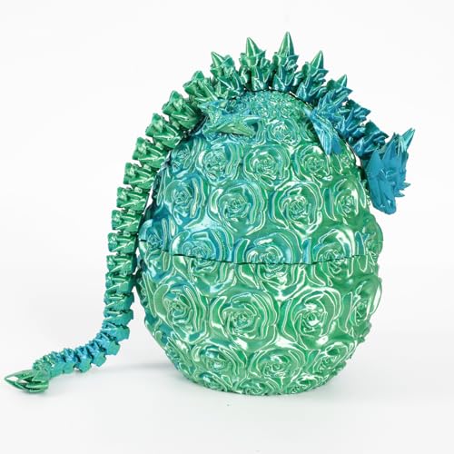 SINSEN 3D Gedrucktes Drachenei Beweglicher Drache Dracheneier mit Drachen im Inneren Drachenei Spielzeug Kristalldrachenspielzeug Drachenspielzeug für Kinder, Jungen und Mädchen SINSEN 3D Gedrucktes Drachenei Beweglicher Drache Dracheneier mit Drachen im Inneren Drachenei Spielzeug Kristalldrachenspielzeug Drachenspielzeug für Kinder, Jungen und Mädchen von SINSEN