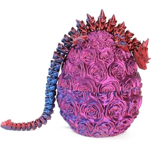 SINSEN 3D Gedrucktes Drachenei Beweglicher Drache Dracheneier mit Drachen im Inneren Drachenei Spielzeug Kristalldrachenspielzeug Drachenspielzeug für Kinder, Jungen und Mädchen SINSEN 3D Gedrucktes Drachenei Beweglicher Drache Dracheneier mit Drachen im Inneren Drachenei Spielzeug Kristalldrachenspielzeug Drachenspielzeug für Kinder, Jungen und Mädchen von SINSEN