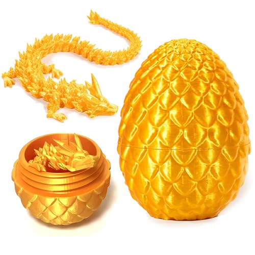 SINSEN 3D Gedrucktes Drachenei Beweglicher Drache Dracheneier mit Drachen im Inneren Drachenei Spielzeug Kristalldrachenspielzeug Drachenspielzeug für Kinder, Jungen und Mädchen SINSEN 3D Gedrucktes Drachenei Beweglicher Drache Dracheneier mit Drachen im Inneren Drachenei Spielzeug Kristalldrachenspielzeug Drachenspielzeug für Kinder, Jungen und Mädchen von SINSEN
