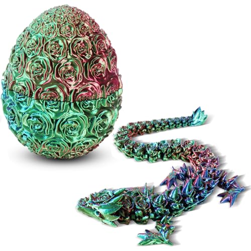 SINSEN 3D Gedrucktes Drachenei Beweglicher Drache Dracheneier mit Drachen im Inneren Drachenei Spielzeug Kristalldrachenspielzeug Drachenspielzeug für Kinder, Jungen und Mädchen SINSEN 3D Gedrucktes Drachenei Beweglicher Drache Dracheneier mit Drachen im Inneren Drachenei Spielzeug Kristalldrachenspielzeug Drachenspielzeug für Kinder, Jungen und Mädchen von SINSEN