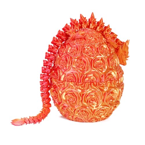 SINSEN 3D Gedrucktes Drachenei Beweglicher Drache Dracheneier mit Drachen im Inneren Drachenei Spielzeug Kristalldrachenspielzeug Drachenspielzeug für Kinder, Jungen und Mädchen SINSEN 3D Gedrucktes Drachenei Beweglicher Drache Dracheneier mit Drachen im Inneren Drachenei Spielzeug Kristalldrachenspielzeug Drachenspielzeug für Kinder, Jungen und Mädchen von SINSEN