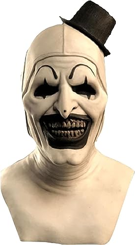 SINSEN Adult Terrifier Art the Clown Maske Scary the Killer Clown Joker Maske Halloween Cosplay Full Head Kostüm Requisiten von SINSEN
