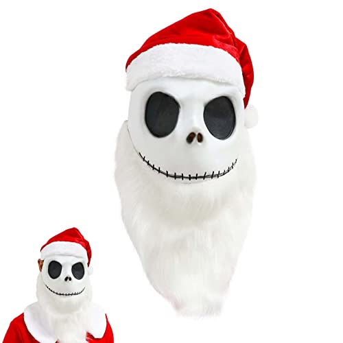 SINSEN Jack Skellington Maske,Nightmare Christmas Before Maske Erwachsene Halloween Cosplay Maske Party Requisite von SINSEN