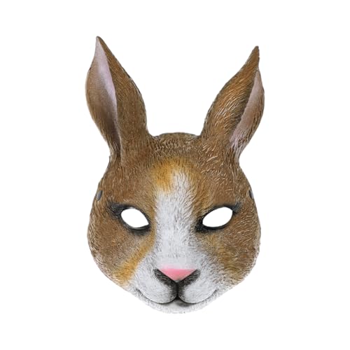 SIQITECH Tiermaske Kaninchen Halloween Hasenmaske Realistische Gesichtsmaske Atmungsaktive Tierkopfmaske Erwachsene Gruselige Kaninchenmaske Hasenohrmaske für Karneval Cosplay Party SIQITECH Tiermaske Kaninchen Halloween Hasenmaske Realistische Gesichtsmaske Atmungsaktive Tierkopfmaske Erwachsene Gruselige Kaninchenmaske Hasenohrmaske für Karneval Cosplay Party von SIQITECH