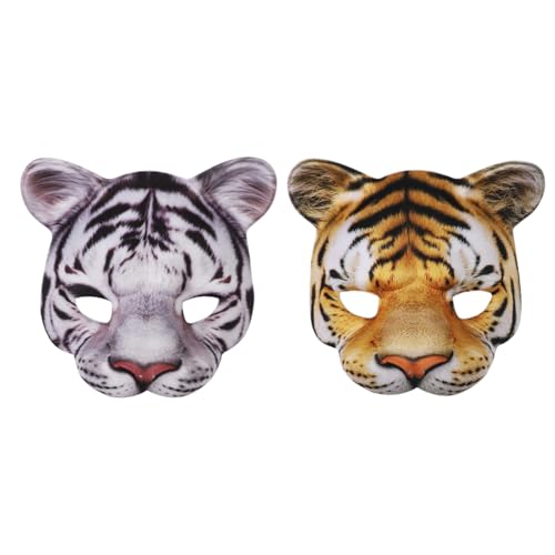 SIQITECHUK Tiger-Maske, realistische Halloween-Maske, Kostüm, Handbekleidung für Erwachsene, Halloween, Karneval, Cosplay, Kostüm, Party-Requisiten, 2 Stück SIQITECHUK Tiger-Maske, realistische Halloween-Maske, Kostüm, Handbekleidung für Erwachsene, Halloween, Karneval, Cosplay, Kostüm, Party-Requisiten, 2 Stück von SIQITECHUK