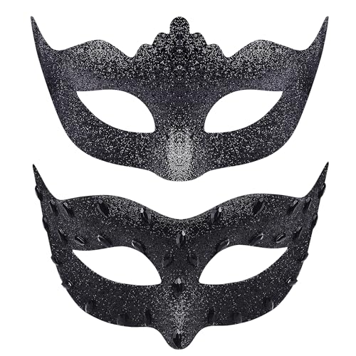 SIQUK 2 Stück Venezianischen Maske Paar Masquerade Maske Maskerade Masken Venezianischen Maske für Damen Herren Halloween Karneval Party Kostüm SIQUK 2 Stück Venezianischen Maske Paar Masquerade Maske Maskerade Masken Venezianischen Maske für Damen Herren Halloween Karneval Party Kostüm von SIQUK