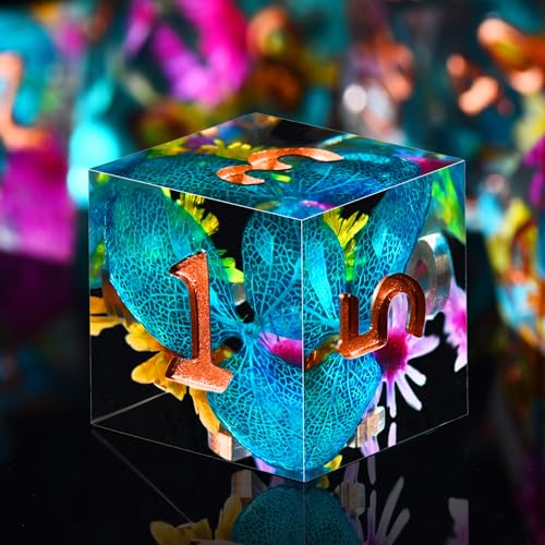 SIQUK 7 Stück Polyedrische Würfel Set 7 Polyedrische Würfel D4 D6 D8 D10 D12 D20 D% Spielwürfel für Dungeons and Dragons DND RPG MTG, Blaues Blatt SIQUK 7 Stück Polyedrische Würfel Set 7 Polyedrische Würfel D4 D6 D8 D10 D12 D20 D% Spielwürfel für Dungeons and Dragons DND RPG MTG, Blaues Blatt von SIQUK