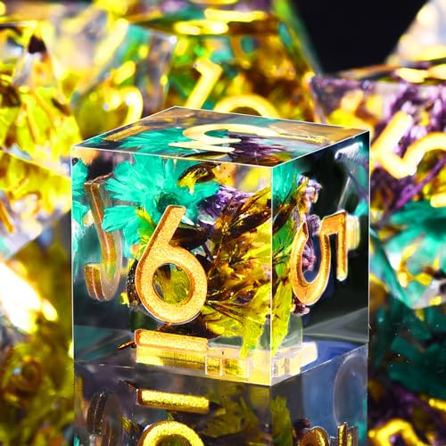 SIQUK 7 Stück Polyedrische Würfel Set 7 Polyedrische Würfel D4 D6 D8 D10 D12 D20 D% Spielwürfel für Dungeons and Dragons DND RPG MTG, Gelb & Violett Glenflower SIQUK 7 Stück Polyedrische Würfel Set 7 Polyedrische Würfel D4 D6 D8 D10 D12 D20 D% Spielwürfel für Dungeons and Dragons DND RPG MTG, Gelb & Violett Glenflower von SIQUK