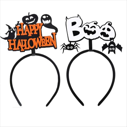 SIRLOMU 2 Stück Halloween Haarbänder, Kürbis, Schwarze Katze Haarbänder, Spinnennetz, Gruselige Party Kostüme, Haar Accessoires für Frauen und Mädchen SIRLOMU 2 Stück Halloween Haarbänder, Kürbis, Schwarze Katze Haarbänder, Spinnennetz, Gruselige Party Kostüme, Haar Accessoires für Frauen und Mädchen von SIRLOMU