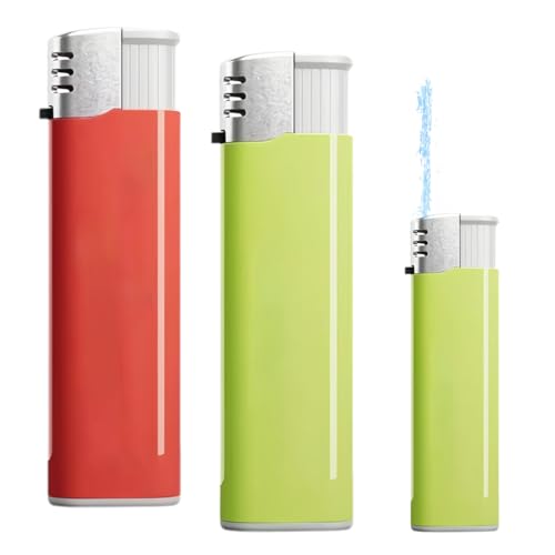 SIRLOMU 2 pcs Feuerzeug Wasser Spritzt Prank, Feuerzeug Wasserpistole Spielzeug, Wasser Feuerzeug, Feuerzeug mit Wasser, Lustiges Kreatives Wasserspritze Feuerzeug von SIRLOMU