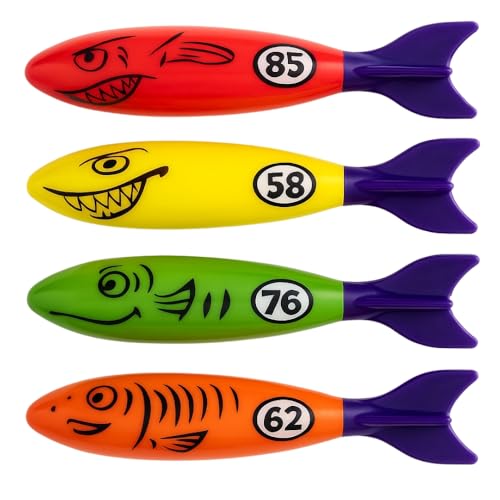 Set mit 4 Wassertorpedos, mehrfarbig, ideal für das Schwimmbad und zum Lernen unter Wasser Set mit 4 Wassertorpedos, mehrfarbig, ideal für das Schwimmbad und zum Lernen unter Wasser von SIROCO