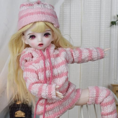 SISON BENNE 11,8 Zoll Mini Mädchen BJD Puppen 30cm Kugel Gelenkte Puppe mit Zubehör niedliche Mode Outfits, Kinder Geschenk DIY-Spielzeug (12#) von SISON BENNE