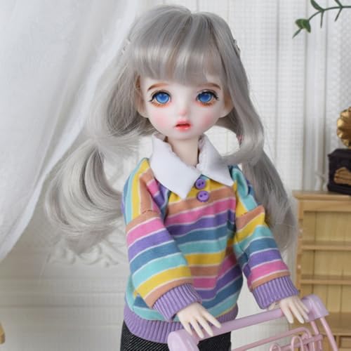 SISON BENNE 11,8 Zoll Mini Mädchen BJD Puppen 30cm Kugel Gelenkte Puppe mit Zubehör niedliche Mode Outfits, Kinder Geschenk DIY-Spielzeug (30#) von SISON BENNE