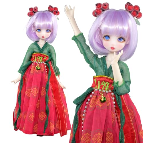 SISON BENNE 12 Zoll BJD Puppe 1/6 bewegliche gemeinsame Mädchen DIY-Spielzeug mit Alten Kostüm Elf Ohren Augen, volles Set Kinder Geschenk (Josiah(Hair C#)) von SISON BENNE