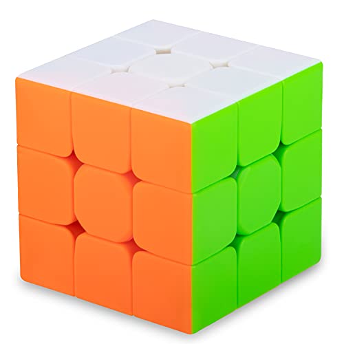 SISYS Zauberwürfel 3x3x3 Speed Cube, 3x3 Magic Puzzle Cube Würfel Aufkleberlos Speedcube 3D Puzzle Spiele für Kinder Erwachsene von SISYS