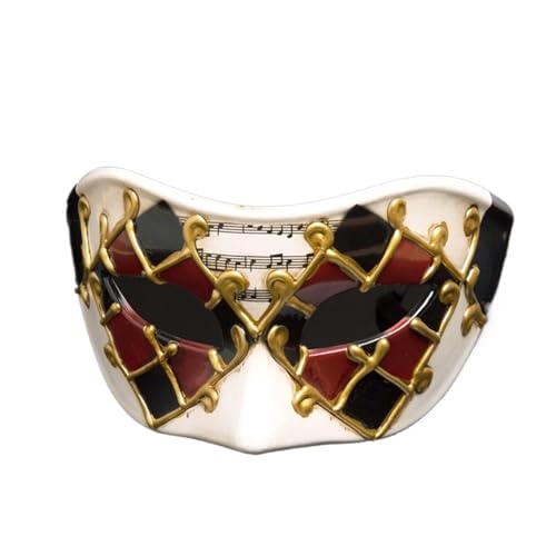 SITBXO Party Masken 1 Stück Partymaske Maskenball Masken Gold Floral(Red) von SITBXO