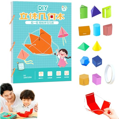 3D-Geometrie-lernbuch Mit Zugschnur,Pull String 3D Geometry Lernbuch,Geometrie Für Anfänger,Geometrie Für Anfänger Mit Geometrischem Modell, Zum Lernen Von Volumen- Und Oberflächenformulen (12-Model) 3D-Geometrie-lernbuch Mit Zugschnur,Pull String 3D Geometry Lernbuch,Geometrie Für Anfänger,Geometrie Für Anfänger Mit Geometrischem Modell, Zum Lernen Von Volumen- Und Oberflächenformulen (12-Model) von SIUVEY