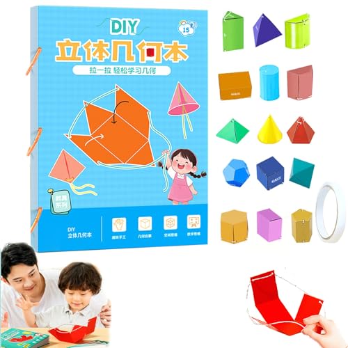 3D-Geometrie-lernbuch Mit Zugschnur,Pull String 3D Geometry Lernbuch,Geometrie Für Anfänger,Geometrie Für Anfänger Mit Geometrischem Modell, Zum Lernen Von Volumen- Und Oberflächenformulen (15-Model) 3D-Geometrie-lernbuch Mit Zugschnur,Pull String 3D Geometry Lernbuch,Geometrie Für Anfänger,Geometrie Für Anfänger Mit Geometrischem Modell, Zum Lernen Von Volumen- Und Oberflächenformulen (15-Model) von SIUVEY