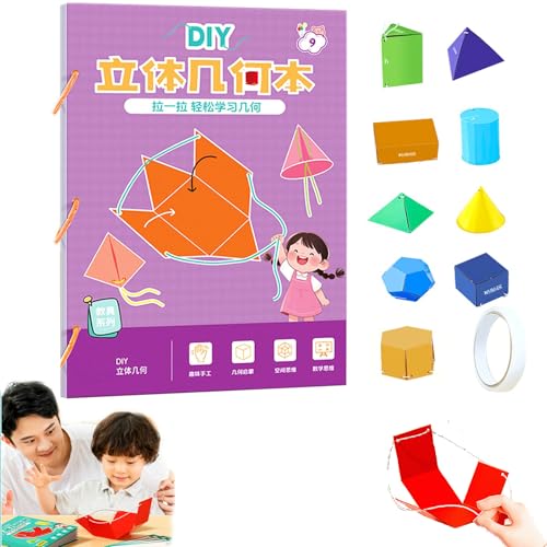 3D-Geometrie-lernbuch Mit Zugschnur,Pull String 3D Geometry Lernbuch,Geometrie Für Anfänger,Geometrie Für Anfänger Mit Geometrischem Modell, Zum Lernen Von Volumen- Und Oberflächenformulen (9-Model) 3D-Geometrie-lernbuch Mit Zugschnur,Pull String 3D Geometry Lernbuch,Geometrie Für Anfänger,Geometrie Für Anfänger Mit Geometrischem Modell, Zum Lernen Von Volumen- Und Oberflächenformulen (9-Model) von SIUVEY