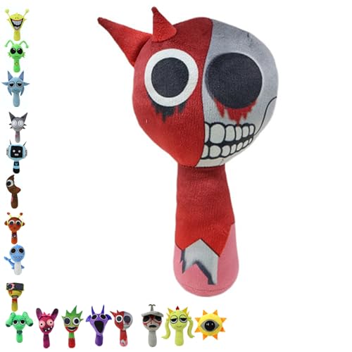 SIUVEY Sprunki Plush,Sprunki Wenda Plush,Brud/Oren/Simon/Tunner/Pinky/Jevin,New Monster Horror Game Stuffed Figure Doll,Realistic Cute Soft Stuffed Animal Doll Pillows Game Fans (09) von SIUVEY