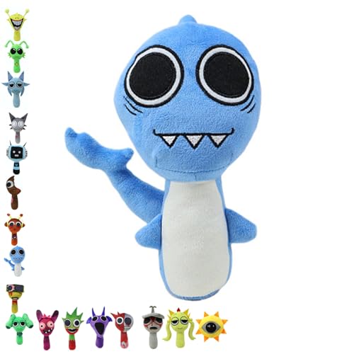 SIUVEY Sprunki Plush,Sprunki Wenda Plush,Brud/Oren/Simon/Tunner/Pinky/Jevin,New Monster Horror Game Stuffed Figure Doll,Realistic Cute Soft Stuffed Animal Doll Pillows Game Fans (16) von SIUVEY