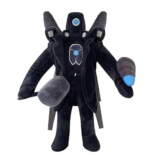 SIUVEY Titan Drillman Plush,Upgraded Titan Speakerman,Titan Clockman Plush,New Upgraded Titan Cameraman Plush,G Man Toilet Plush,Gift for Friends Or Fans (B) von SIUVEY