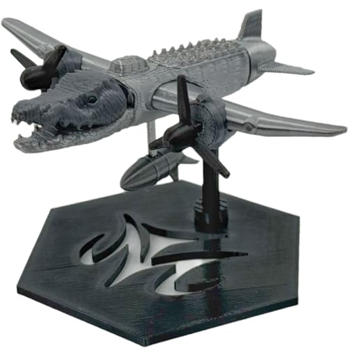 SIUVEY Tralalero Tralala Figure,Tung Tung Tung Sahur Figure Toy,3D Printed Italian Brainrot Animals,Collectible Figure, for Collection and Decoration (Bombardiro Crocodilo) von SIUVEY