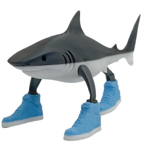 SIUVEY Tralalero Tralala Figure,Tung Tung Tung Sahur Figure Toy,3D Printed Italian Brainrot Animals,Collectible Figure, for Collection and Decoration (Tralalero Tralala) von SIUVEY