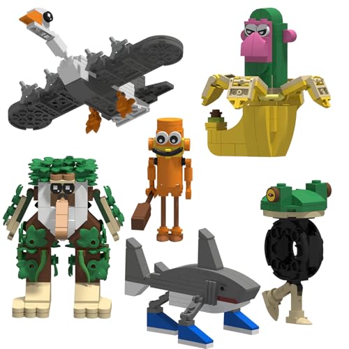 SIUVEY Tung Tung Tung Sahur Building Blocks,Italian Brainrot Figures,Tralalero Tralala Building Blocks,Building Toy Set,Collectible Figure,for Collection and Decoration (844) von SIUVEY