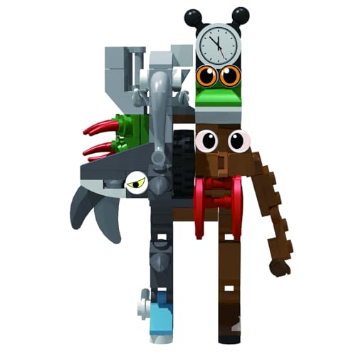 SIUVEY Tung Tung Tung Sahur Building Blocks,Tralalero Tralala Figure,Italian Brainrot Animals, Building Toy Set,Collectible Figure, for Collection and Decoration (862) von SIUVEY