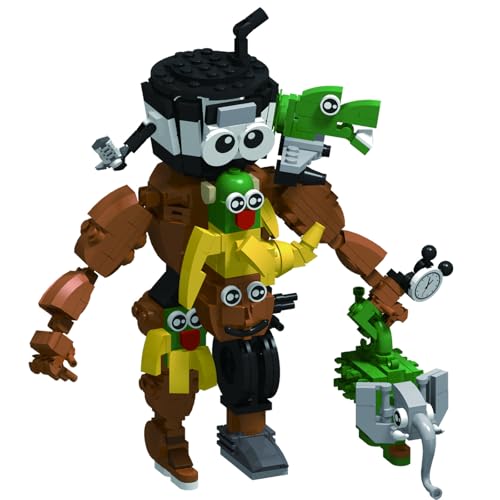 SIUVEY Tung Tung Tung Sahur Building Blocks,Tralalero Tralala Figure,Italian Brainrot Animals, Building Toy Set,Collectible Figure, for Collection and Decoration (864) von SIUVEY