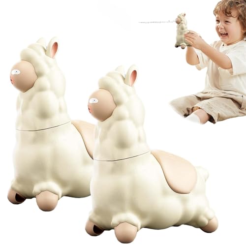 Spuckendes Lama Wasserpistole,wasserpistole Lama,spuckendes Lama Spielzeug,Interaktiver Alpaka Wassersprüher, Lama Spritzpistole Mit Kopfschütteln, Spitting Llama Water Toy (2PCS) von SIUVEY