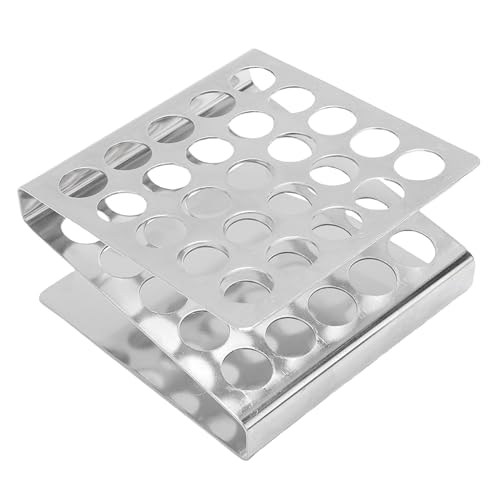 SIXRUN Edelstahl -Z -Form -Testrohrregal, 304 Material, Wiederverwendbare, Breite Basis 25 Löcher von SIXRUN