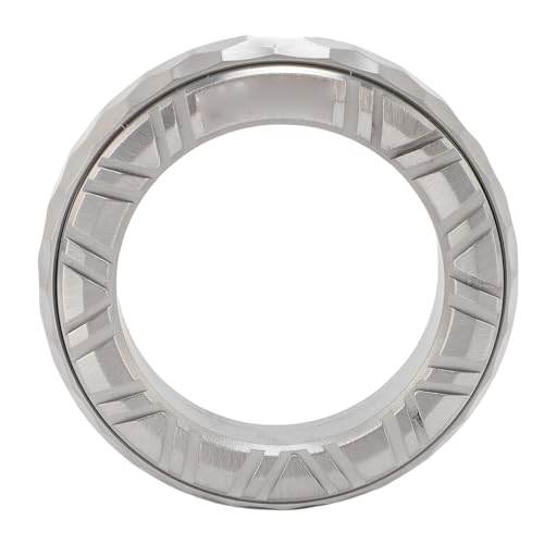 SIXRUN Haptischer Ring aus Rostfreiem Stahl, Kompaktes Zappel - -Spielzeug für Angstlinderung, Meditation mit Rillen der Radstruktur, Handgefertigter Spannungsring für Achtsamkeit SIXRUN Haptischer Ring aus Rostfreiem Stahl, Kompaktes Zappel - -Spielzeug für Angstlinderung, Meditation mit Rillen der Radstruktur, Handgefertigter Spannungsring für Achtsamkeit von SIXRUN