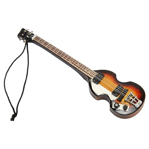 SIXRUN Hoch -Miniatur -Gitarrenmodell, Detaillierte Handwerkskunst und Stilvolles Styling Holz -E -Gitarrendekoration, Verleiht Jedem Raum, Musikliebhaber, Charme und Attraktivität, (13) von SIXRUN