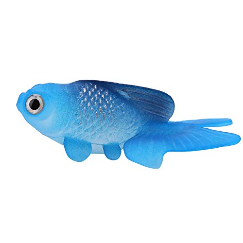 SIXRUN Lustige Dekoration des Künstlichen Silikonaquariums (Nr. 4 Blau Goldfisch) von SIXRUN