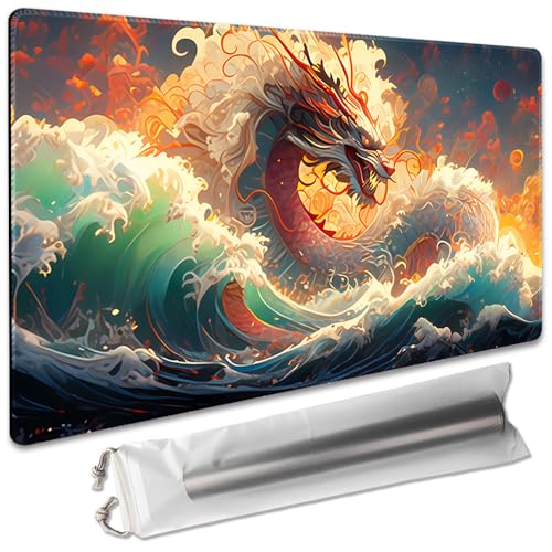 Brettspiel, 35,6 x 61 cm, MTG-Spielmatte, kompatibel mit OCG CCG RPG TCG Playmats (Sea Royal Dragon 1) von SIXTORE