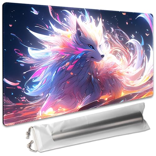 Brettspiel, 35,6 x 61 cm, MTG-Spielmatte, kompatibel mit OCG CCG RPG TCG Playmats (Nine Tailed Fox 1) von SIXTORE