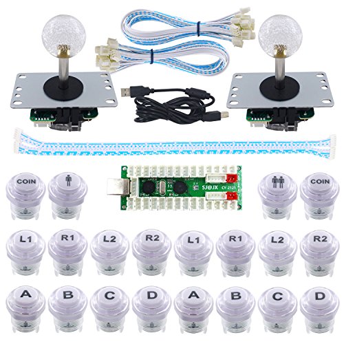 SJ@JX 2 Player LED Arcade Game DIY Kit Mechanical Keyboard Switch PC MAME Raspberry Pi LED Button Fighting Joystick Controller Zero delay USB Encoder Retropie SJ@JX 2 Player LED Arcade Game DIY Kit Mechanical Keyboard Switch PC MAME Raspberry Pi LED Button Fighting Joystick Controller Zero delay USB Encoder Retropie von SJ@JX
