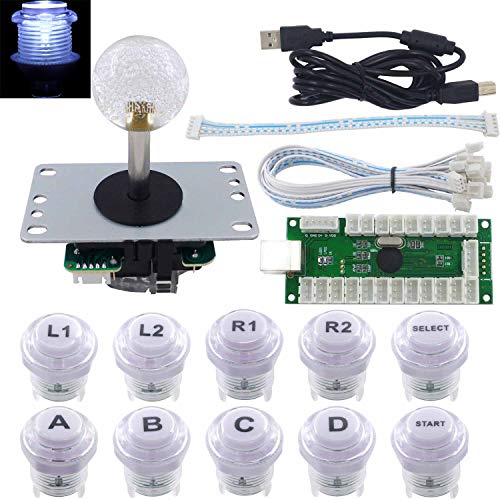 SJ@JX Arcade Game LED DIY Kit Mechanical Keyboard Switch LED Button PC MAME Retropie Arcade Joystick Controller Zero Delay USB Encoder SJ@JX Arcade Game LED DIY Kit Mechanical Keyboard Switch LED Button PC MAME Retropie Arcade Joystick Controller Zero Delay USB Encoder von SJ@JX