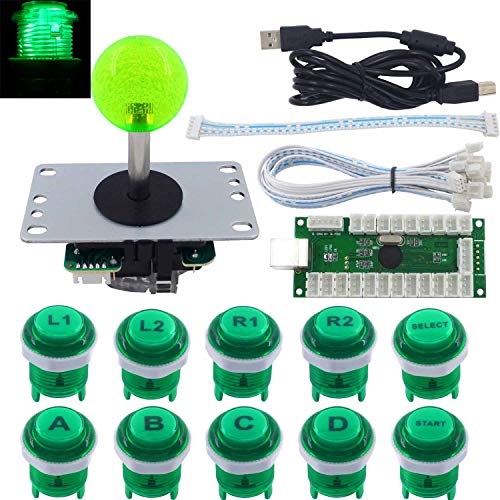 SJ@JX Arcade Game LED DIY Kit Mechanical Keyboard Switch LED Button PC MAME Retropie Arcade Joystick Controller Zero Delay USB Encoder SJ@JX Arcade Game LED DIY Kit Mechanical Keyboard Switch LED Button PC MAME Retropie Arcade Joystick Controller Zero Delay USB Encoder von SJ@JX
