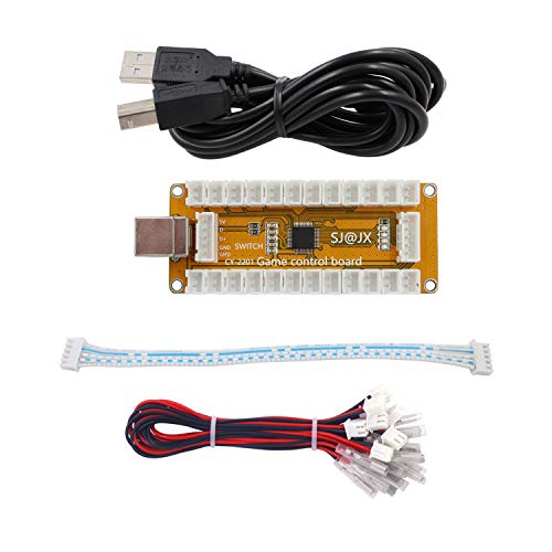 SJ@JX Arcade Game USB Encoder Zero Delay Gamepad LED Button Joystick Controller for Nintendo Switch PC PS3 Retropie Raspberry Pi MAME SJ@JX Arcade Game USB Encoder Zero Delay Gamepad LED Button Joystick Controller for Nintendo Switch PC PS3 Retropie Raspberry Pi MAME von SJ@JX