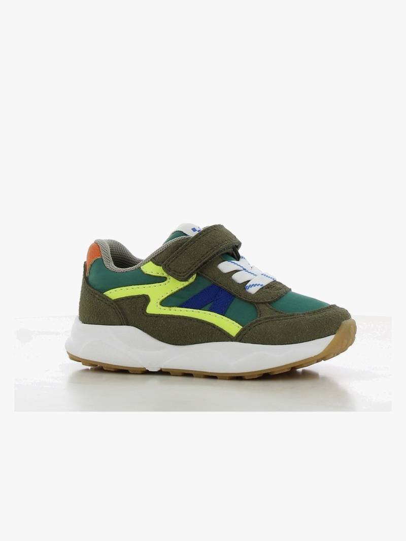 SJ Kinder Sneaker, Khaki/Yellow, 22, Kinderschuhe von SJ