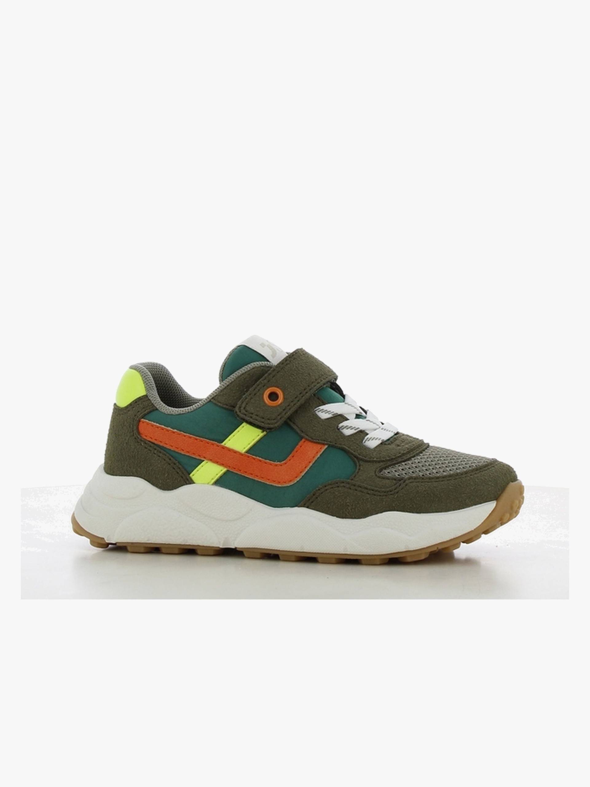 SJ Kinder Sneaker, Khaki/Yellow, 32, Kinderschuhe von SJ