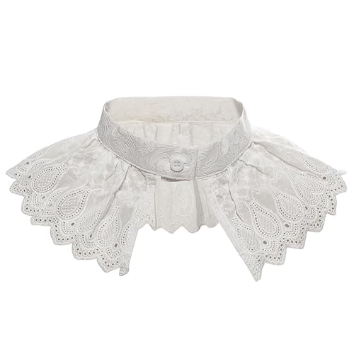 SJHDUNBW EUR Französischer Vintage Bestickter Puppenkragen Elegante abnehmbare Attrappe Halskette for Blusen Mode Spitze Hemdkragen Accessoire SJHDUNBW EUR Französischer Vintage Bestickter Puppenkragen Elegante abnehmbare Attrappe Halskette for Blusen Mode Spitze Hemdkragen Accessoire von SJHDUNBW EUR