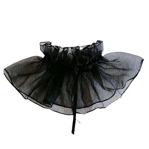 SJHDUNBW EUR Organza-Rüschenkragen im Palaststil, ultradünner Puff-Kragen, dekorativer viktorianischer und Rokoko-Halsschal for Damen SJHDUNBW EUR Organza-Rüschenkragen im Palaststil, ultradünner Puff-Kragen, dekorativer viktorianischer und Rokoko-Halsschal for Damen von SJHDUNBW EUR