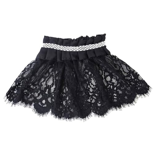 SJHDUNBW EUR Schwarzer Hohlspitzen-Mock-Kragen, abnehmbarer Schalkragen, Accessoire, Gothic-Bluse und Hemd SJHDUNBW EUR Schwarzer Hohlspitzen-Mock-Kragen, abnehmbarer Schalkragen, Accessoire, Gothic-Bluse und Hemd von SJHDUNBW EUR