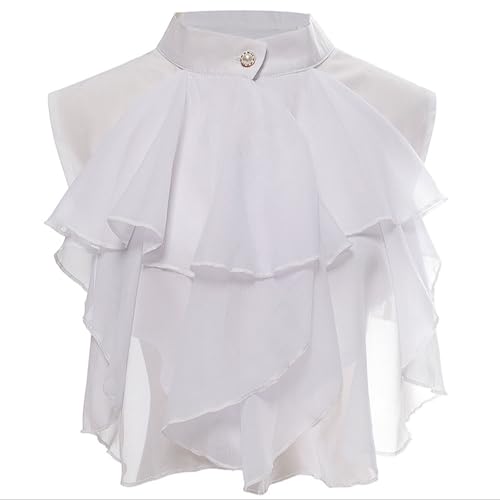 SJHDUNBW EUR Vintage-Mock-Kragen for Damen, mittelalterlicher Spitzen-Hemdkragen, abnehmbar, elegantes Gothic-Blusen-Accessoire SJHDUNBW EUR Vintage-Mock-Kragen for Damen, mittelalterlicher Spitzen-Hemdkragen, abnehmbar, elegantes Gothic-Blusen-Accessoire von SJHDUNBW EUR