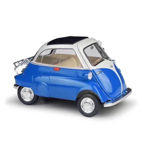 Fahrzeugmodelle 1:18 Egg Isetta Legierung Mini-Automodell Druckguss Metall Spielzeug Oldtimer Automodell Simulation Sammlung Kindergeschenk(Blue) von SJOIOOP